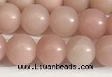 COP1242 15.5 inches 8mm round Chinese pink opal beads