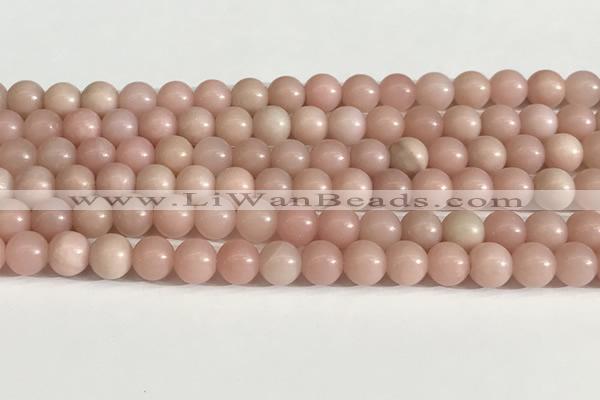 COP1242 15.5 inches 8mm round Chinese pink opal beads