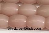 COP1245 15.5 inches 8*10mm rice Chinese pink opal beads