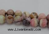 COP1251 15.5 inches 6mm round natural pink opal gemstone beads