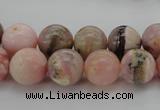 COP1254 15.5 inches 12mm round natural pink opal gemstone beads