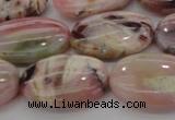 COP1276 15.5 inches 15*20mm oval natural pink opal gemstone beads