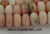 COP1287 15.5 inches 5*8mm rondelle natural pink opal beads