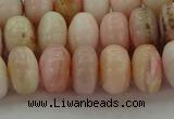 COP1288 15.5 inches 6*10mm rondelle natural pink opal beads