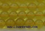 COP1302 15.5 inches 8mm round natural yellow opal gemstone beads