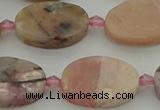 COP1438 15.5 inches 15*20mm oval natural pink opal gemstone beads