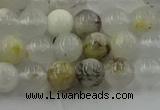 COP1451 15.5 inches 6mm round grey opal gemstone beads