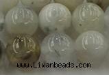 COP1454 15.5 inches 12mm round grey opal gemstone beads