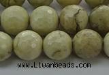 COP1473 15.5 inches 10mm faceted round African opal gemstone beads