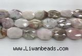 COP1497 22*28mm - 25*32mm faceted octagonal natural pink opal beads