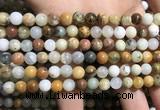 COP1567 15.5 inches 6mm round yellow moss opal beads wholesale