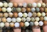 COP1569 15.5 inches 10mm round yellow moss opal beads wholesale