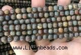 COP1578 15.5 inches 4mm round Australia brown green opal beads