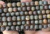 COP1581 15.5 inches 10mm round Australia brown green opal beads