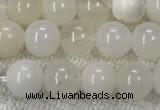 COP1588 15.5 inches 6mm round white opal gemstone beads