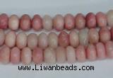 COP159 15.5 inches 5*8mm rondelle pink opal gemstone beads wholesale