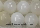 COP1590 15.5 inches 10mm round white opal gemstone beads