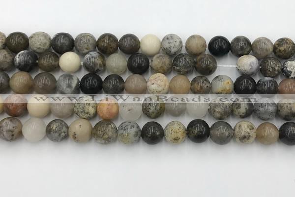 COP1602 15.5 inches 8mm round moss opal beads wholesale