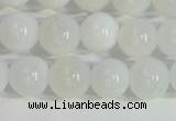 COP1615 15.5 inches 6mm round white opal gemstone beads