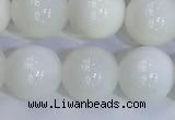 COP1618 15.5 inches 12mm round white opal gemstone beads