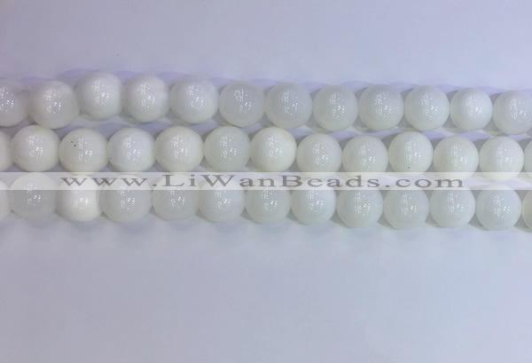 COP1618 15.5 inches 12mm round white opal gemstone beads