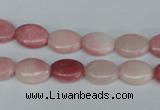 COP165 15.5 inches 10*14mm oval pink opal gemstone beads wholesale