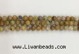 COP1670 15.5 inches 6mm round yellow opal gemstone beads