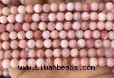 COP1693 15.5 inches 6mm round natural pink opal gemstone beads