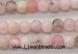 COP1700 15.5 inches 3mm round natural pink opal gemstone beads