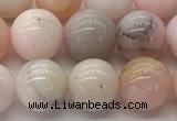 COP1703 15.5 inches 8mm round natural pink opal gemstone beads