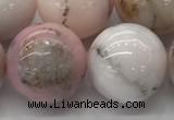 COP1708 15.5 inches 18mm round natural pink opal gemstone beads