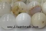 COP1727 15.5 inches 10mm round white opal beads wholesale