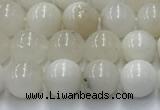 COP1730 15.5 inches 6mm round white opal beads wholesale