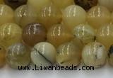 COP1735 15.5 inches 6mm round yellow opal beads wholesale