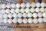 COP1773 15.5 inches 10mm round white opal gemstone beads