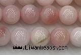 COP1780 15.5 inches 6mm round pink opal gemstone beads