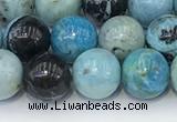 COP1791 15.5 inches 8mm round blue opal gemstone beads