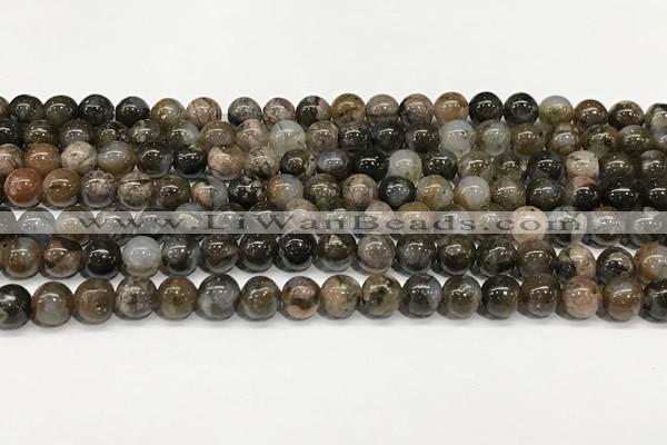 COP1800 15.5 inches 4mm round grey opal beads wholesale