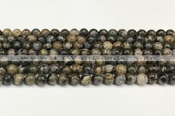 COP1801 15.5 inches 6mm round grey opal beads wholesale