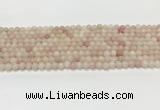 COP1820 15.5 inches 4mm round Chinese pink opal gemstone beads wholesale