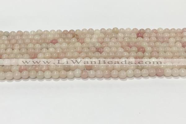 COP1820 15.5 inches 4mm round Chinese pink opal gemstone beads wholesale