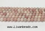 COP1822 15.5 inches 8mm round Chinese pink opal gemstone beads wholesale