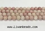 COP1824 15.5 inches 12mm round Chinese pink opal gemstone beads wholesale