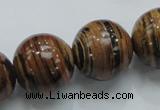 COP200 15.5 inches 20mm round natural brown opal gemstone beads