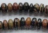 COP202 15.5 inches 7*12mm rondelle natural brown opal gemstone beads