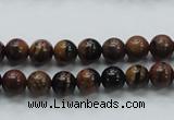 COP220 15.5 inches 8mm round natural brown opal gemstone beads