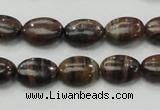 COP231 15.5 inches 10*14mm oval natural brown opal gemstone beads