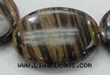 COP235 15.5 inches 30*40mm oval natural brown opal gemstone beads