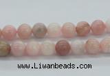 COP24 7mm smooth round natural pink opal beads Wholesale