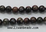 COP265 15.5 inches 8mm round natural grey opal gemstone beads